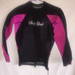 Wet suit top Juniors 9-11 pink /reversible to gray